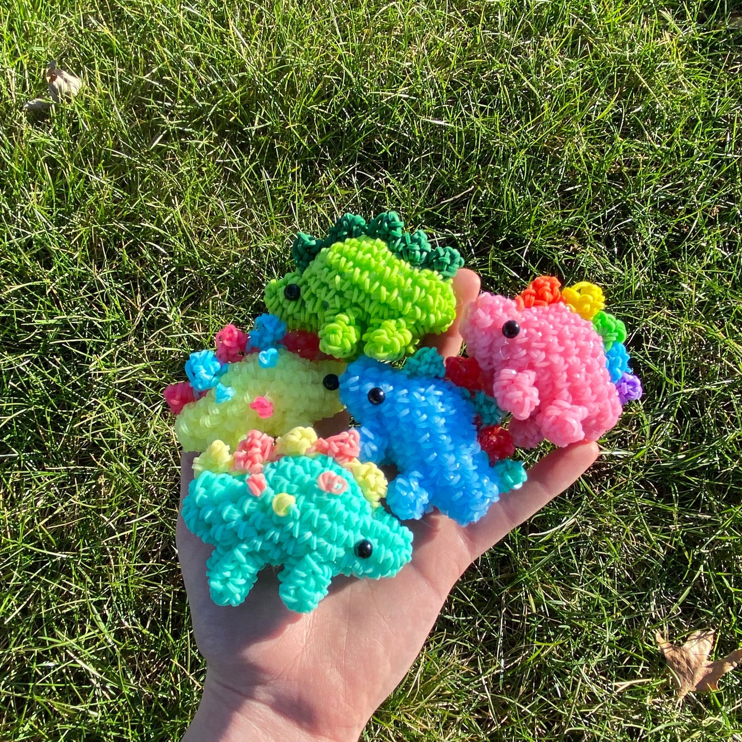 Rainbow Loom Stegosaurus